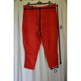 Red garance breeches of the cavalry French Napoleon III