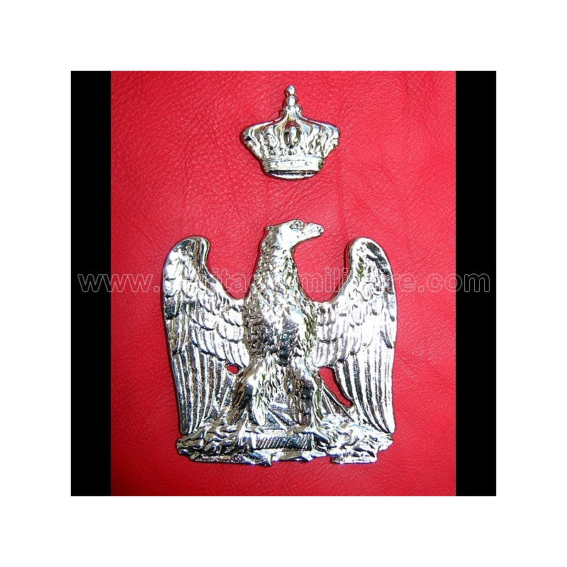 Eagle and crown sabretache silver