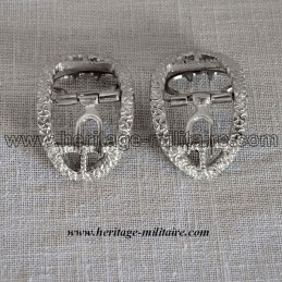 Boucles modèle n°2 pour chaussure XVIIIème siècle argentées