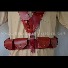 Belt and cartridge Spahis France WWI WWII