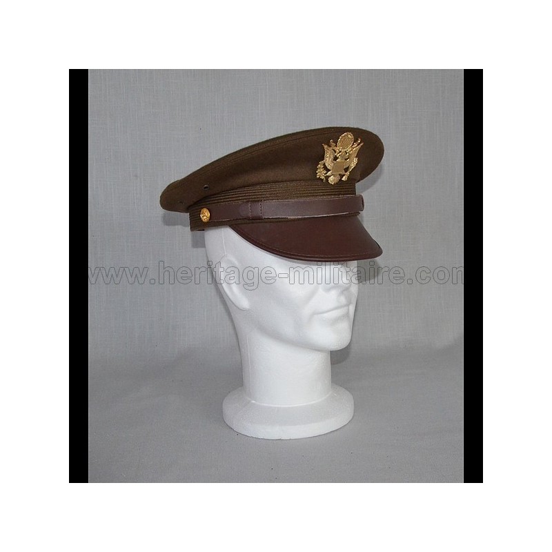 Casquette d'officier US OD green WWII