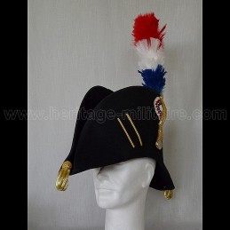 Bicorne Officier supérieur Français "tout équipé"