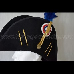 Bicorne officier révolution France "full equipment".