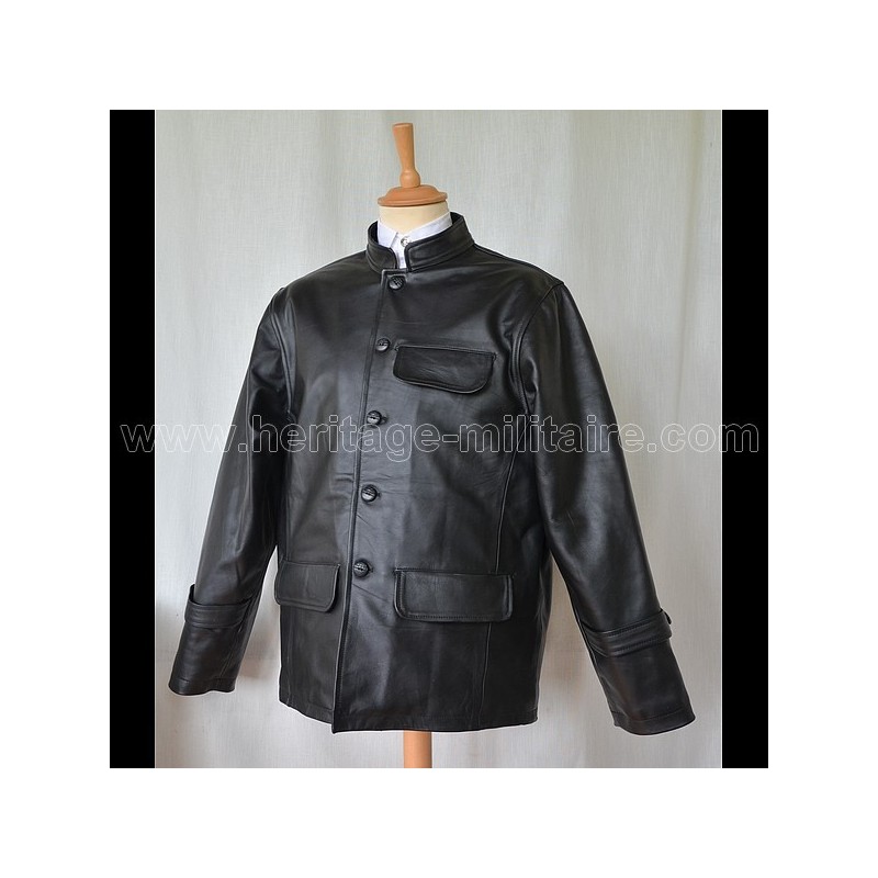 Veste  en cuir troupe "Kriegsmarine" Allemande WWII