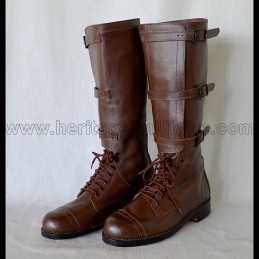 US Mod 1900 Military Cavalry Boots "Brown"