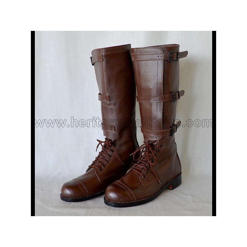 Botte de cavalerie militaire US mod 1900 "Marron"