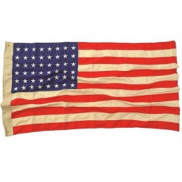 USA flag 48 stars COTTON WWII