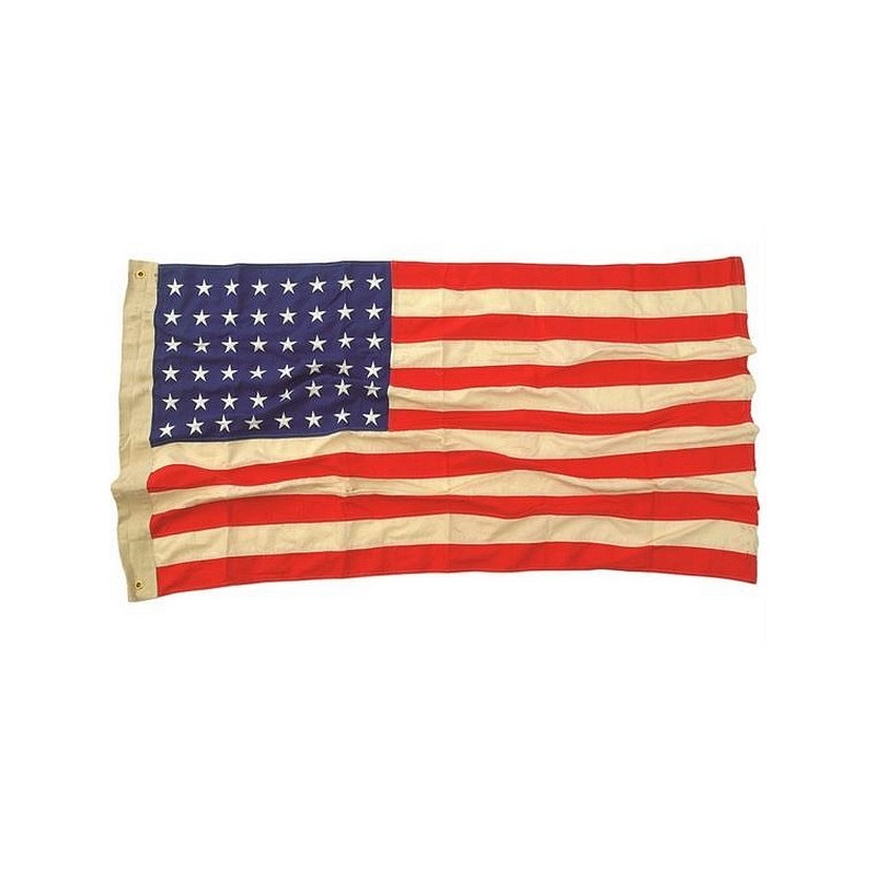 USA flag 48 stars COTTON WWII