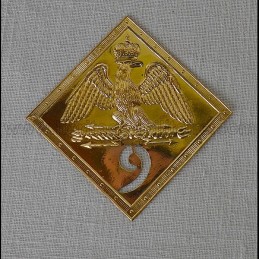 Plaque de shako 1806 - 1810 avec N°9