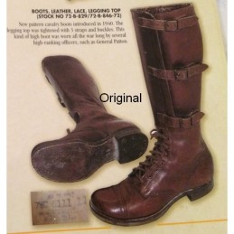 US Mod 1900 Military Cavalry Boots "Brown"