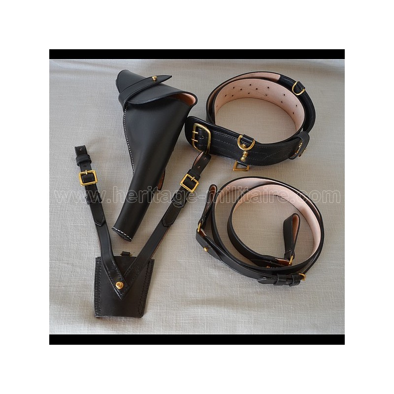 Belt set black WWI WWII Belt set black WWI WWII