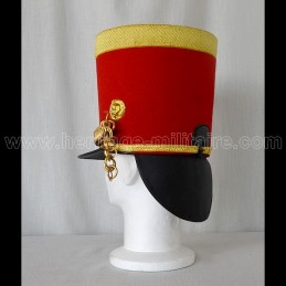 Shako Officier 4ème Hussard Chef d’escadron Napoléon 1er