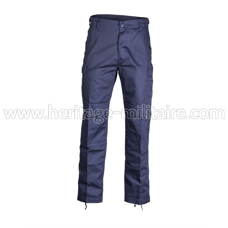 US BDU pants reinforced navy blue