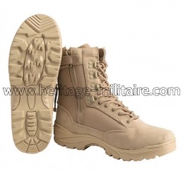 Tactical boots 1 zip sand