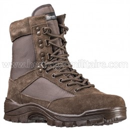 Tactical boots 1 zip brown