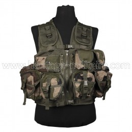 Gilet tactique USMC avec ceinturon camo français CCE