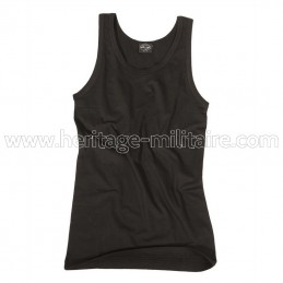 Tank top 100% cotton black