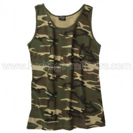 Tank top 100% cotton woodland