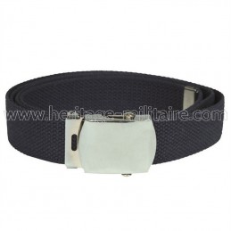 US belt 100% cotton navy blue