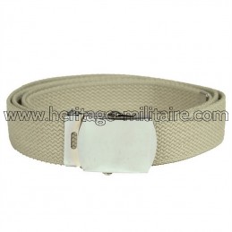 US belt 100% cotton sand