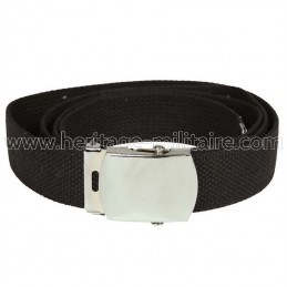 Ceinture US 100% coton noir