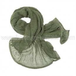 Net scarf OD green