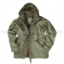 Rain jacket with fleece...