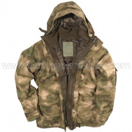 Rain jacket with fleece...