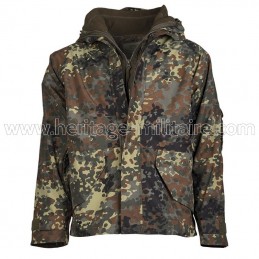 Rain jacket with fleece...