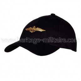 Baseball cap Navy pilot black