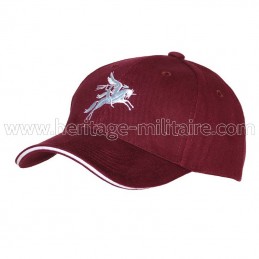 Baseball cap Pegasus maroon