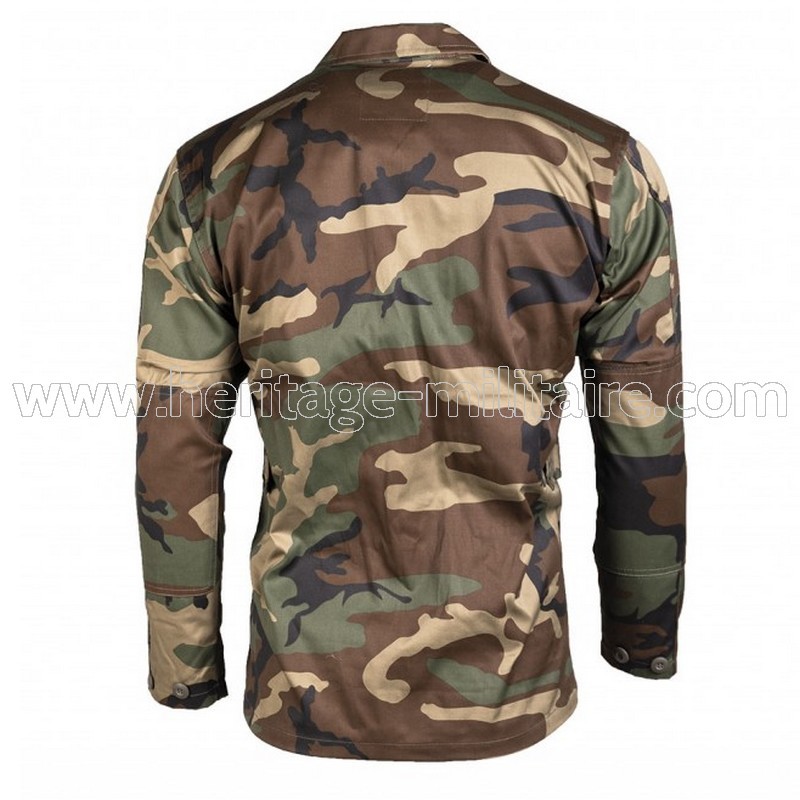 Veste Militaire US Camouflage Woodland – Taille XS – Coton – Neuf Avec étiquettes