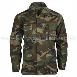 Jacket US BDU ripstop woodland