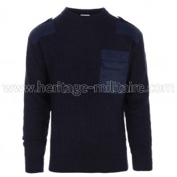 Pull OTAN acrylique bleu...