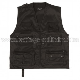 Gilet multipoches noir