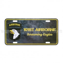 License plate 101st airborne