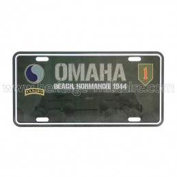 License plate Omaha beach