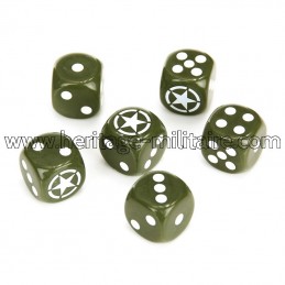 Set military dices (6 pieces)