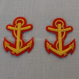 Naval officer's anchors...