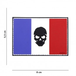 3D PVC French flag "Skull"...