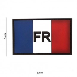 3D PVC French flag patch...