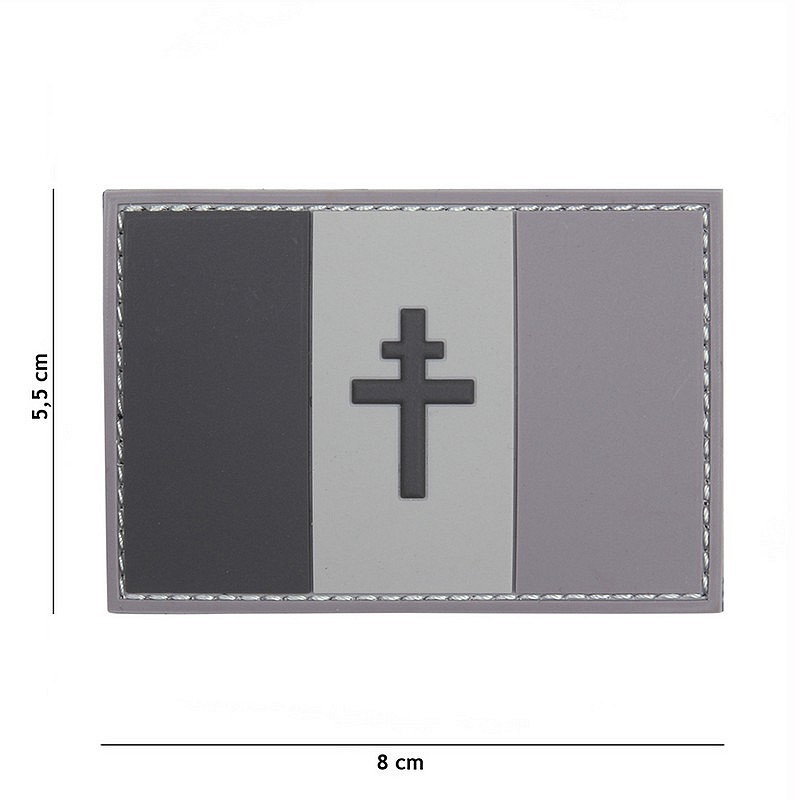 Patch drapeau Français France Libre PVC 3D avec velcro