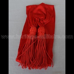 Officier sash red silk