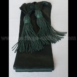 Officier sash green silk