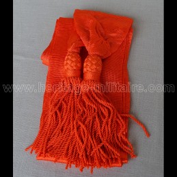 Officier sash orange silk