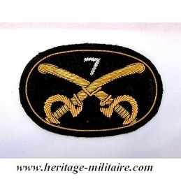 Fabric insignia with regiment number