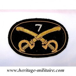 Insigne en tissu avec numéro du régiment