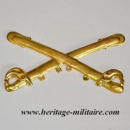 Cavalry metal badge civil war