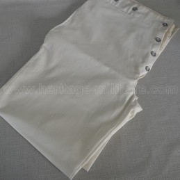 Pantalon en canevas blanc