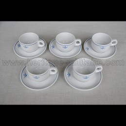 5-pieces porcelain cup and...